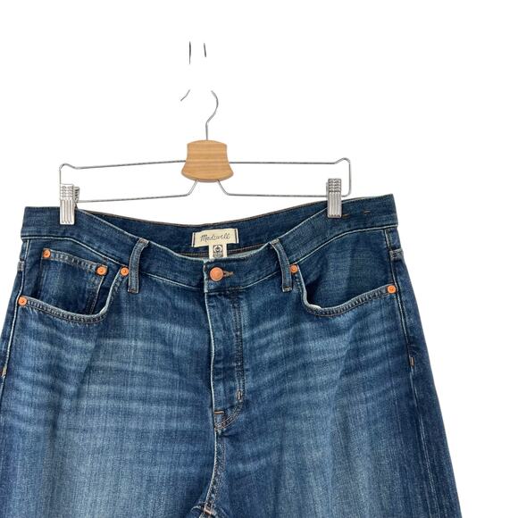 Madewell The Petite Darted Barrel-Leg Jean Softdrape Edition Leeds Wash Size 31P - Picture 4 of 13